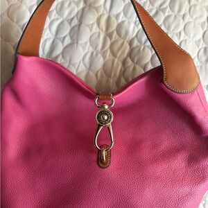 Dooney and Bourke Pink Leather Shoulder Bag